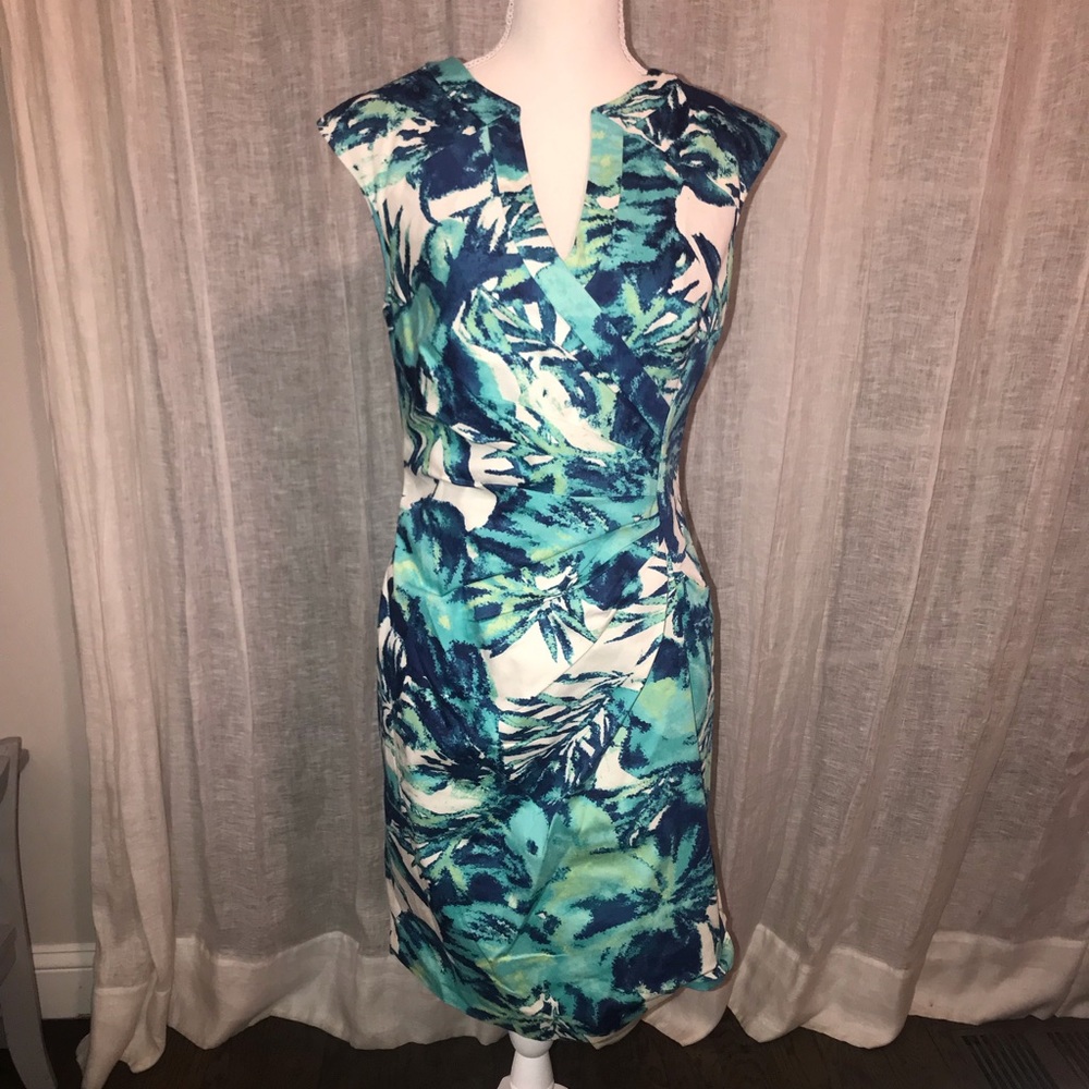 Adrianna Papell cotton sheath dress